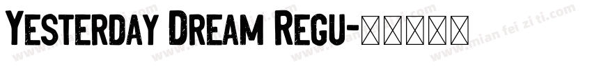 Yesterday Dream Regu字体转换